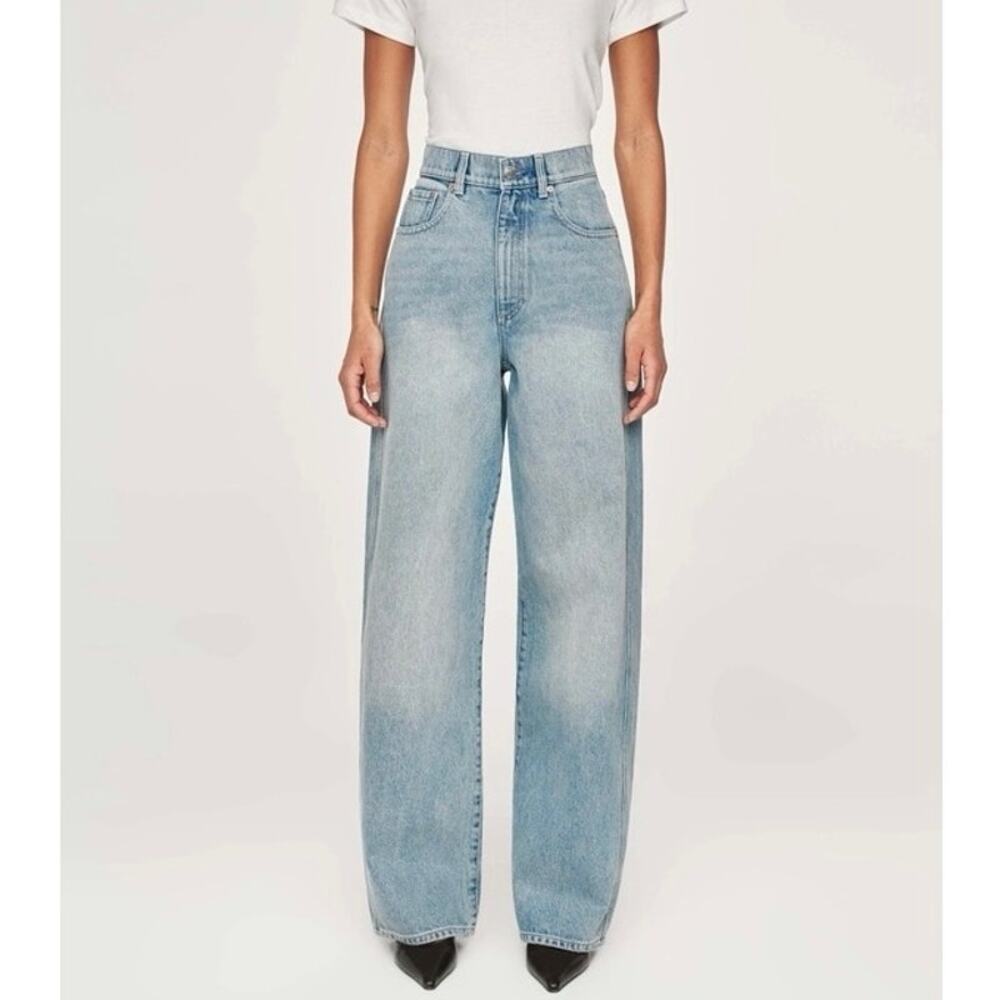 NWT DL1961 Taylor Relaxed Barrel Leg Ultra High-Rise Jean In Daydream Size 26